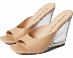Stuart Weitzman Tia 100 Lucite Wedge