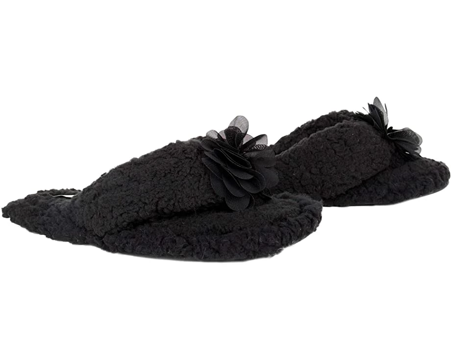 Jessica Simpson Women's Fluffy Plush Slide-On Sandal House Slippers With Memory Foam