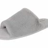 Jessica Simpson Women's Plush Faux Fur Fuzzy Slide On Open Toe Slipper With Memory Foam