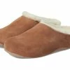 FitFlop Shuv Shearling-Lined Suede Clogs