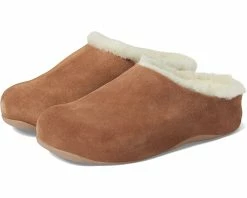 FitFlop Shuv Shearling-Lined Suede Clogs