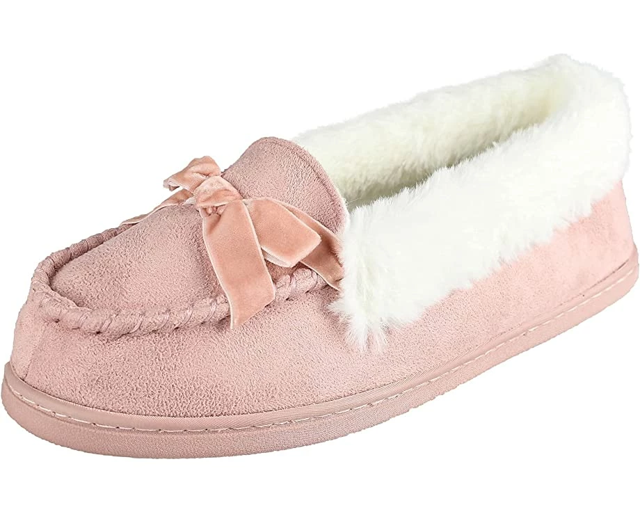 Jessica Simpson Women's Micro Suede Moccasin Indoor Outdoor Slipper Shoe 3 Jessica Simpson Women's Micro Suede Moccasin Indoor Outdoor Slipper Shoe