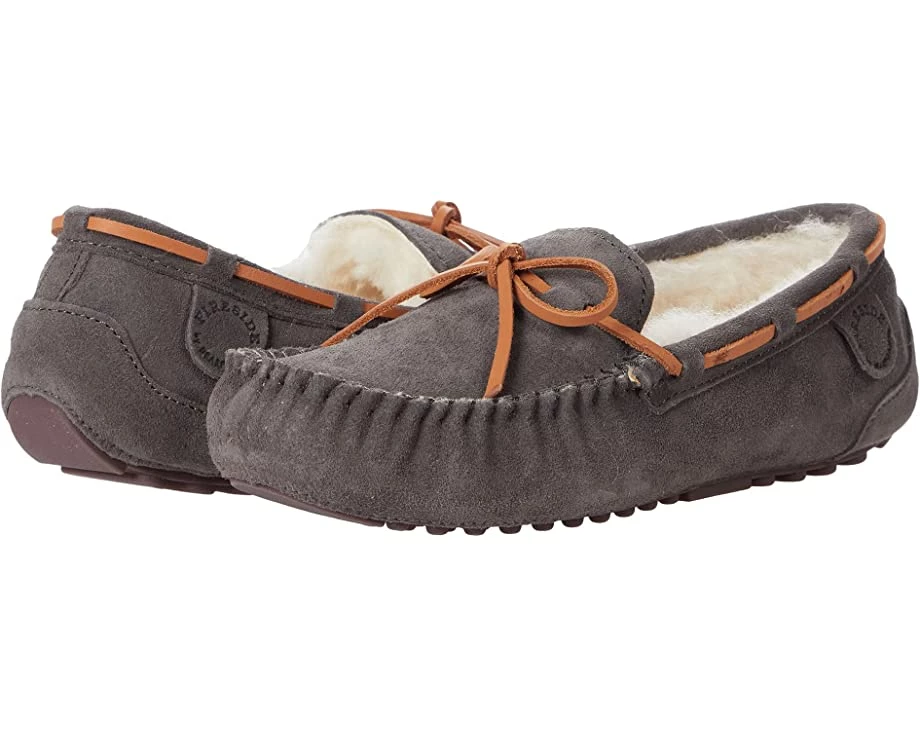 FIRESIDE By Dearfoams Victoria Genuine Shearling Moccasin With Tie 3 FIRESIDE By Dearfoams Victoria Genuine Shearling Moccasin With Tie