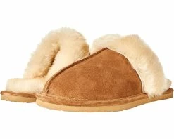 Minnetonka Sheepskin Slide